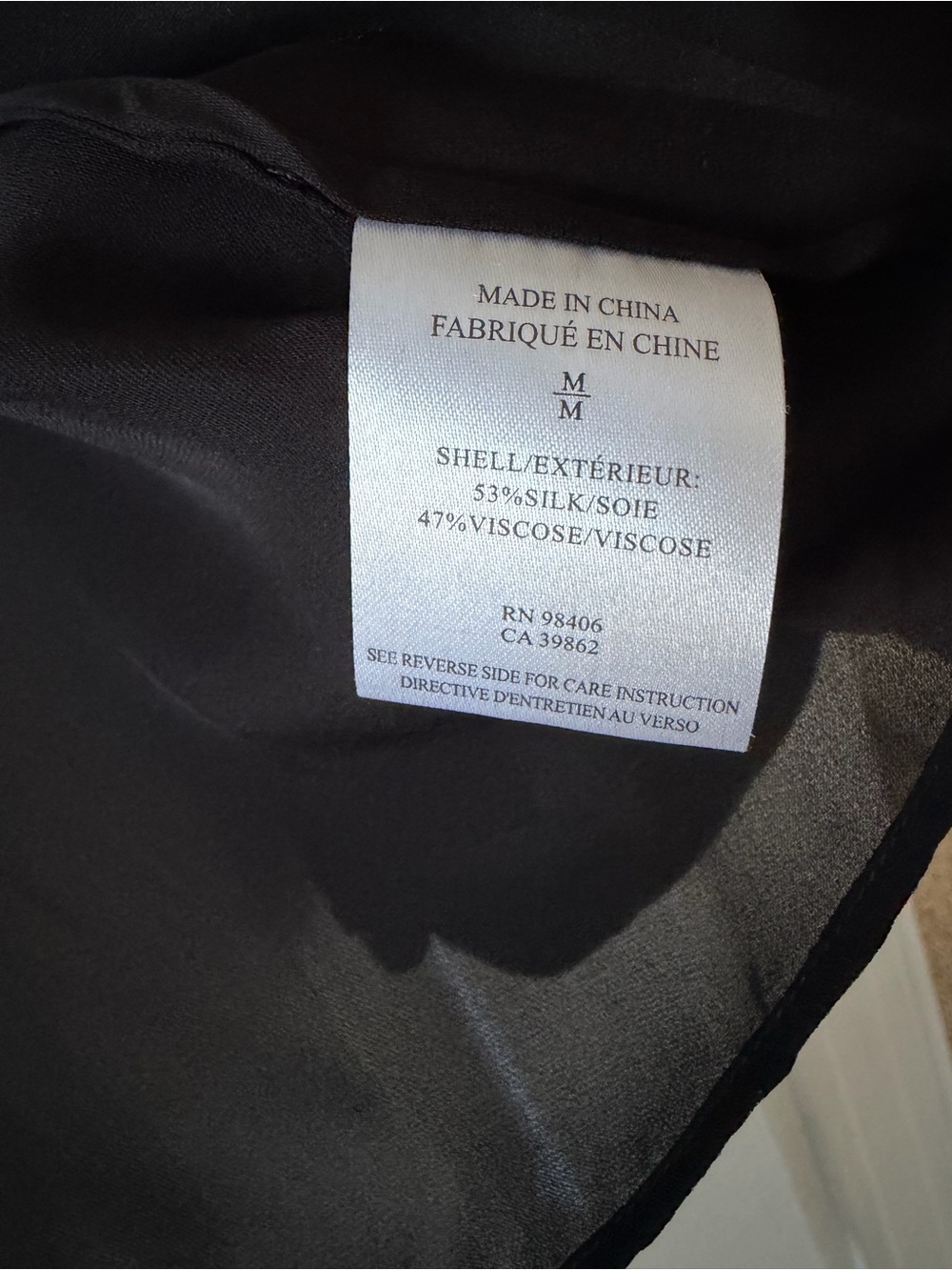 Theory Black Long-Sleeve Button-Front Blouse - Picture 3 of 5